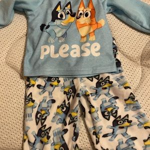 Bluey fleece pjs